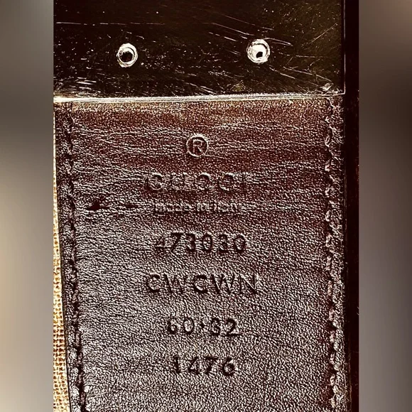 Gucci Reversible Leather Belt – Black GG / Brown Leather